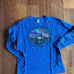 Breckenridge Blue Long Sleeve Graphic Tee